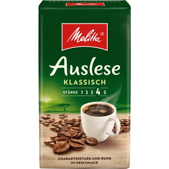 Melitta Kaffee Auslese Klassisch Gemahlen 500G 1 Melitta Kaffee Auslese Klassisch Gemahlen 500G