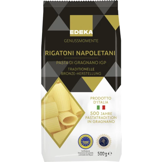 Genussmomente Rigatoni Napoletani 500G 1 Genussmomente Rigatoni Napoletani 500G