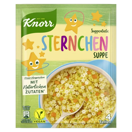 Knorr Suppenliebe Sternchen Suppe 84G 1 Knorr Suppenliebe Sternchen Suppe 84G
