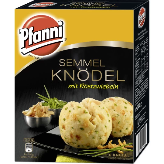 Semmel Knödel Mit Röstzwiebeln Im Kochbeutel - 6 Knödel 200G 1 Semmel Knödel Mit Röstzwiebeln Im Kochbeutel - 6 Knödel 200G