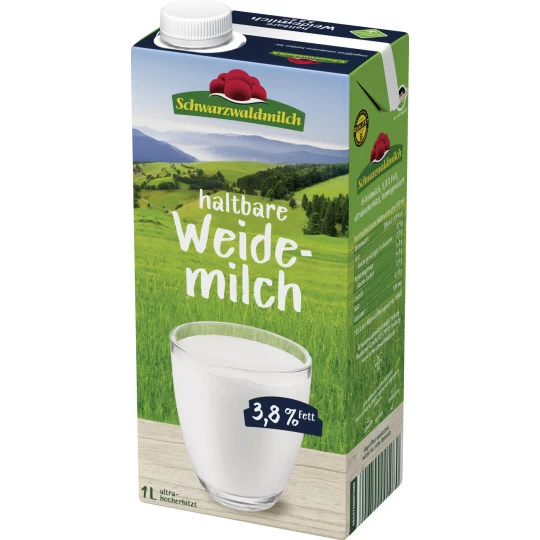 Haltbare Weidemilch 3,8% 1L 1 Haltbare Weidemilch 3,8% 1L