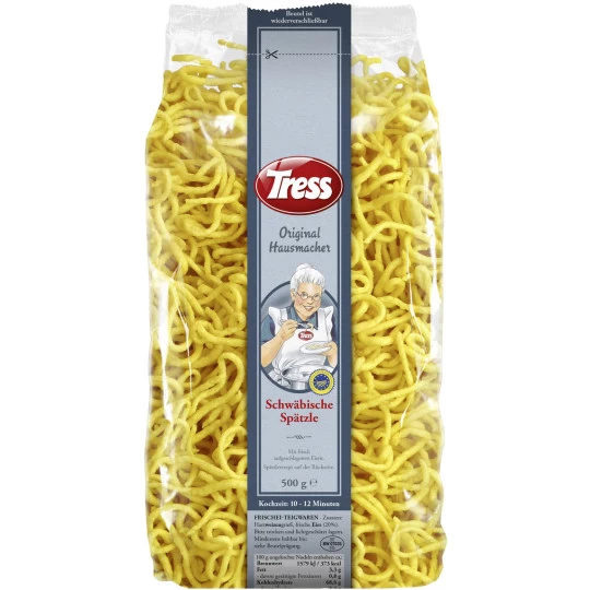 Tress Original Hausmacher Schwäbische Spätzle 500 G 1 Tress Original Hausmacher Schwäbische Spätzle 500 G